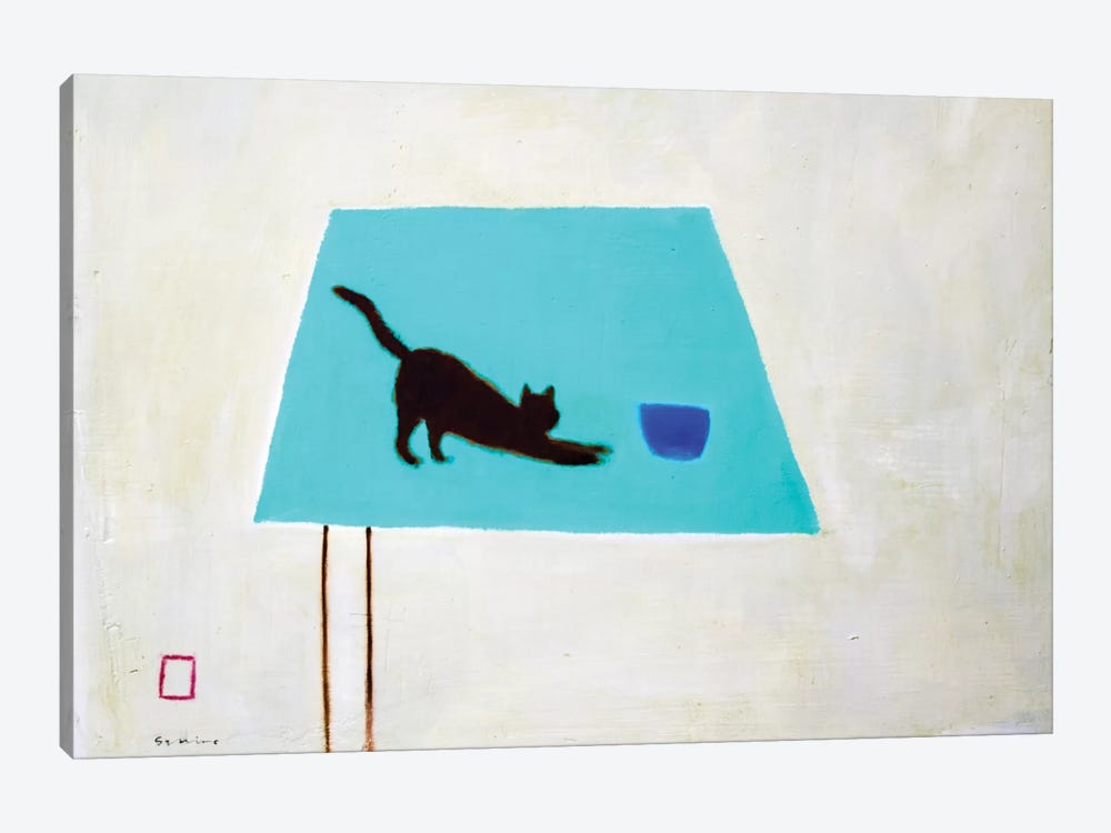Cat On Table by Andrew Squire 1-piece Canvas Wall Art