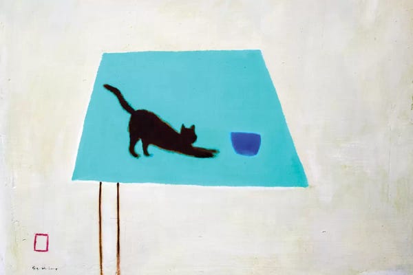 Modern Tablescapes: Cat On Table by Andrew Squire