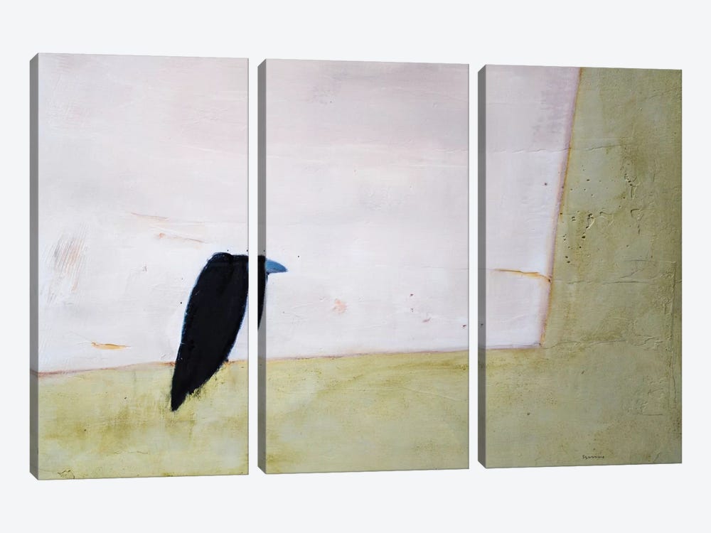 Crow Window by Andrew Squire 3-piece Canvas Art Print