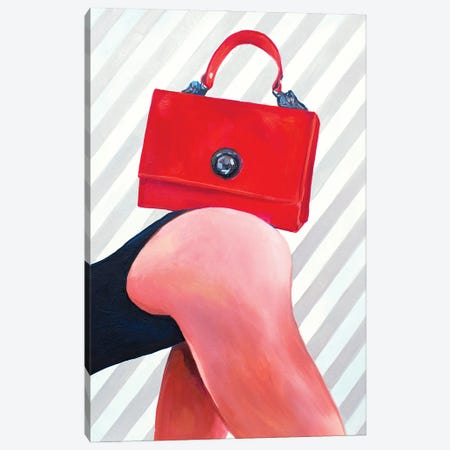 Red Bag Canvas Print #SRB100} by Sasha Robinson Canvas Art