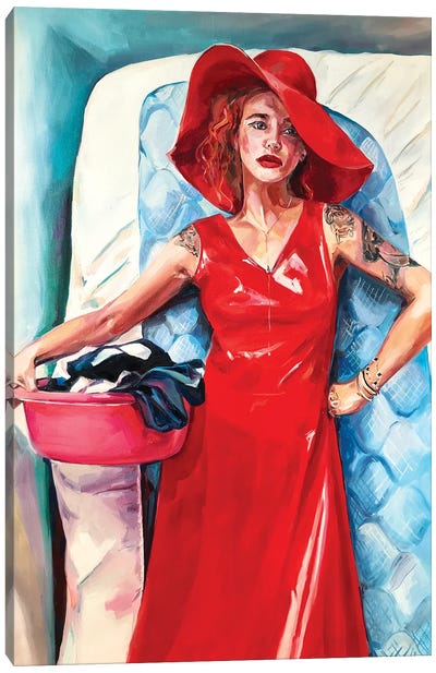 Be A Woman Canvas Art Print - Laundry Room Art