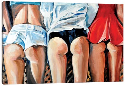 Bumps Canvas Art Print - Female Nude Art