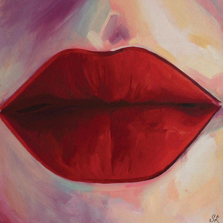 Chanel lips by Sasha Robinson wall art