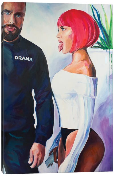 Drama Canvas Art Print - Sasha Robinson