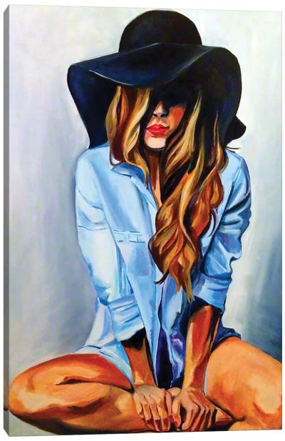 Glammy Hat Canvas Art Print - Sasha Robinson