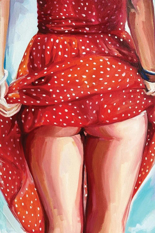 Polka Dots Girl by Sasha Robinson wall art