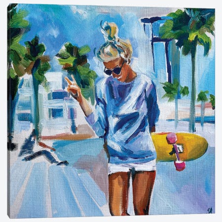 Summer Vibes Canvas Print #SRB141} by Sasha Robinson Canvas Wall Art