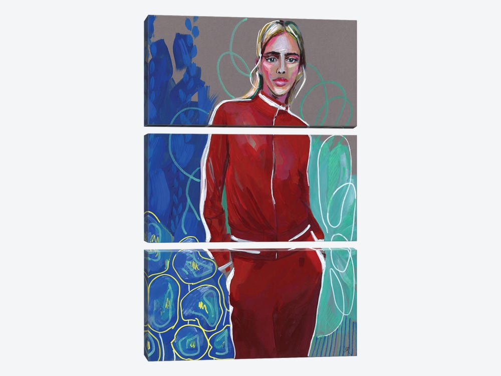 Red Jacket Girl by Sasha Robinson 3-piece Art Print