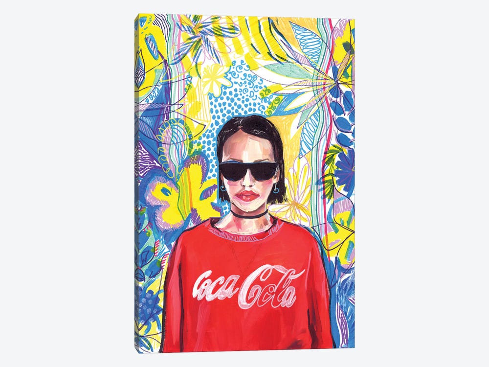 Coca Cola Girl by Sasha Robinson 1-piece Canvas Print