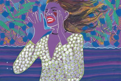 Very Peri Flowers by Sasha Robinson multi panel art