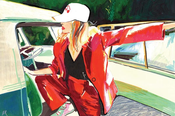 Women's Pants: Red Summer by Sasha Robinson