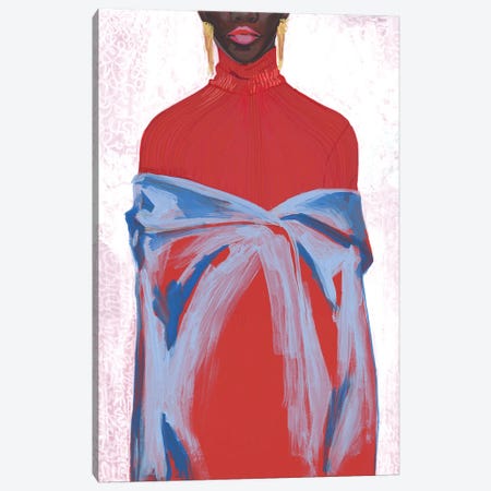 Red Dress II Canvas Print #SRB167} by Sasha Robinson Canvas Print