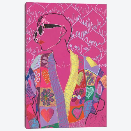 Made You Pink Canvas Print #SRB168} by Sasha Robinson Canvas Artwork