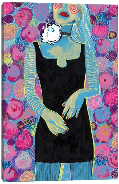 Smoking Hot Pink Canvas Art Print - Sasha Robinson