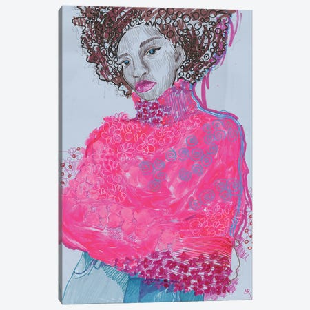 A Stiff Pink Canvas Print #SRB173} by Sasha Robinson Art Print