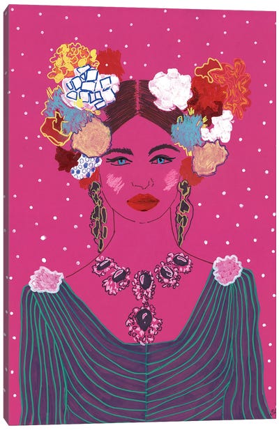 Think Pink Canvas Art Print - Sasha Robinson