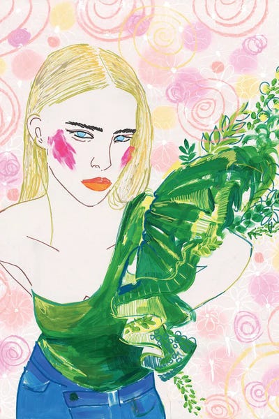 Women's Tops: Red Ioactive by Sasha Robinson