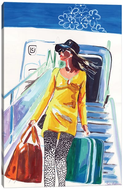 In Love With Travelling Canvas Art Print - Sasha Robinson