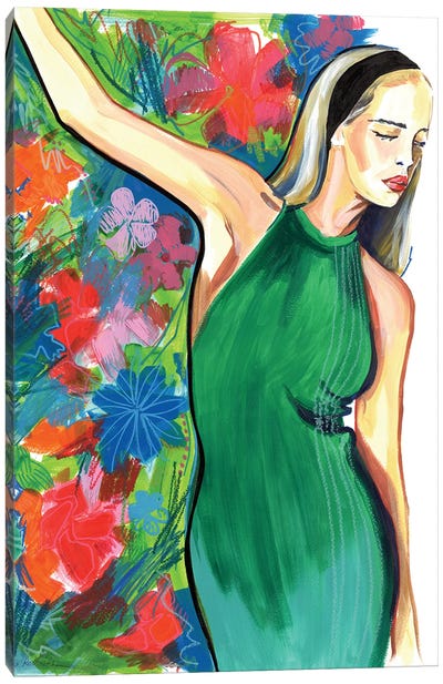 Flower Blossom Girl Canvas Art Print - Sasha Robinson