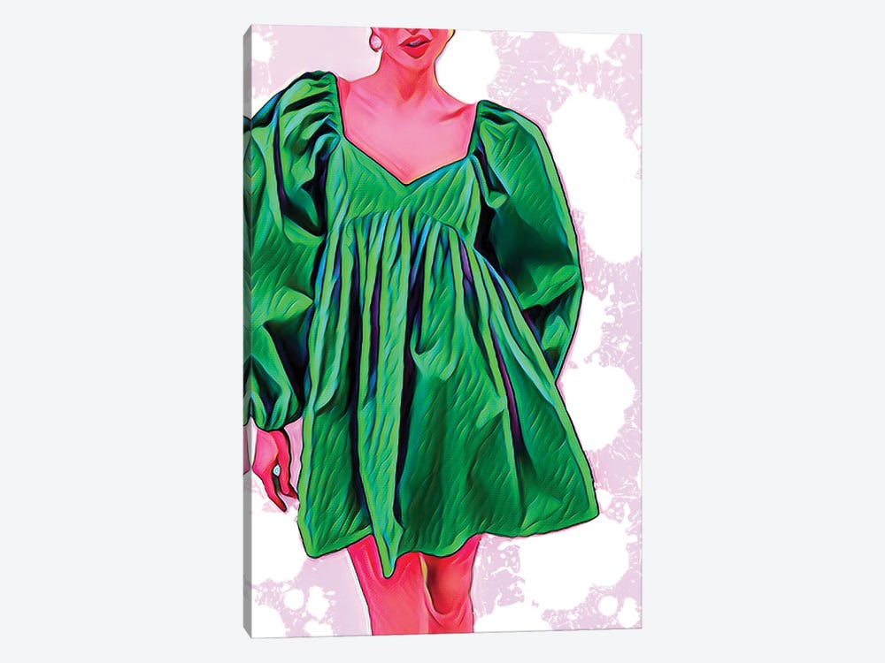 Green Grass Dress by Sasha Robinson 1-piece Canvas Print