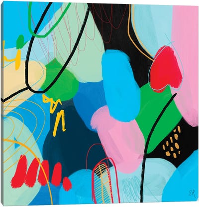 A Feeling Of Spring Large Abstract Canvas Art Print - Sasha Robinson