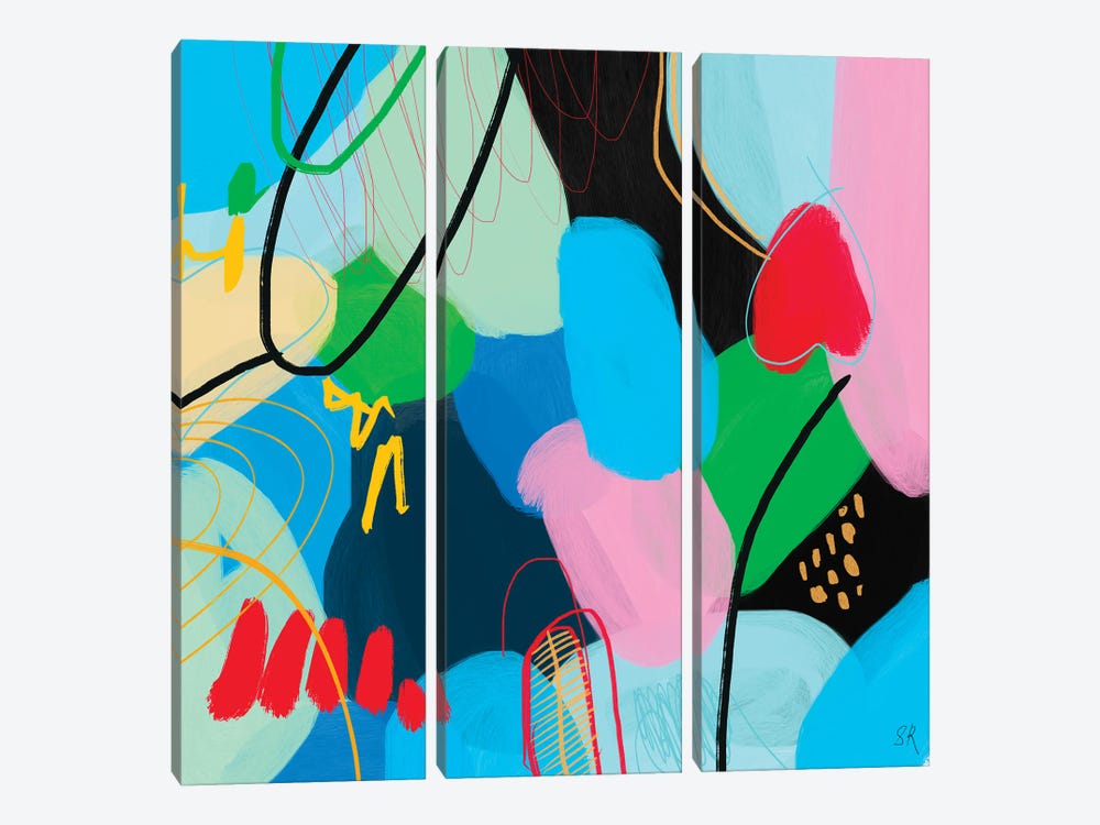 A Feeling Of Spring Large Abstract by Sasha Robinson 3-piece Canvas Print