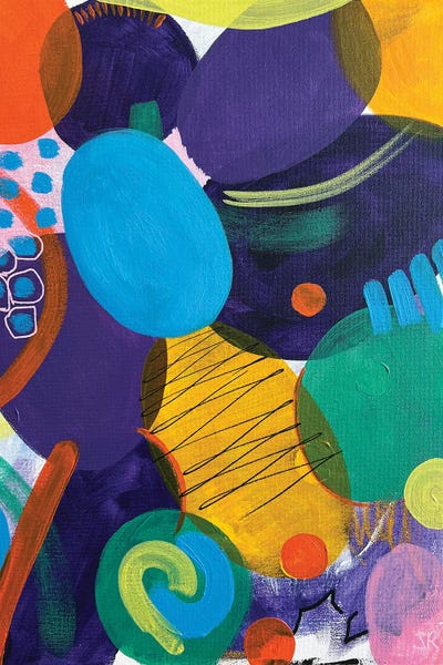 Sasha Robinson: Blue And Green Modern Abstract by Sasha Robinson