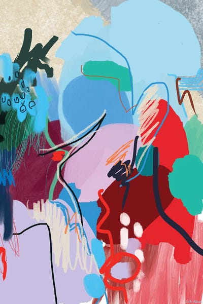 Sasha Robinson: Large Red Abstract by Sasha Robinson