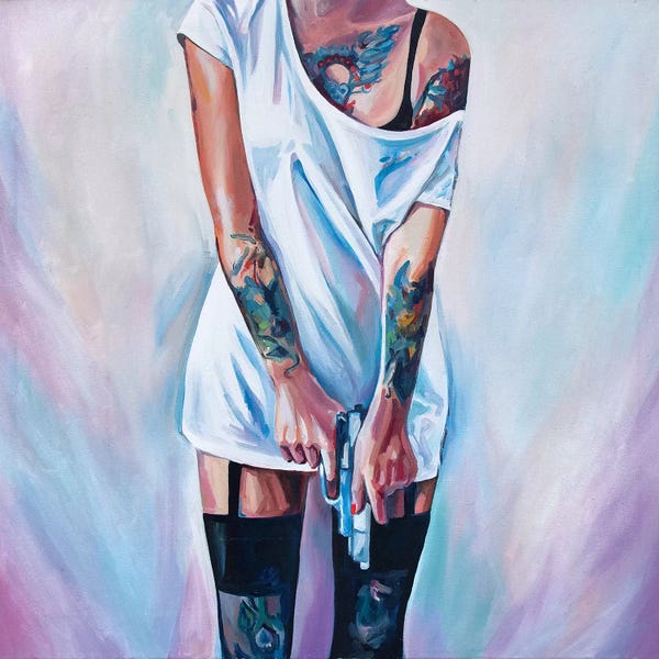 Large Wall Art & Big Canvas Prints: Fuck The Love by Sasha Robinson