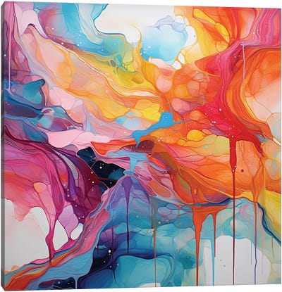 Colorful Abstract Canvas Art Print - Sasha Robinson