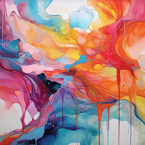 Sasha Robinson: Colorful Abstract by Sasha Robinson