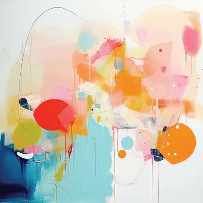 Red Dot Abstract by Sasha Robinson canvas print