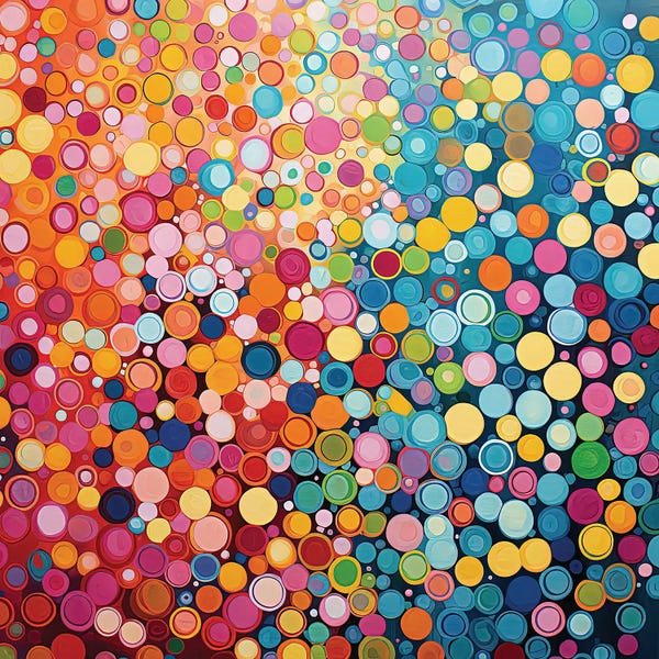 Colorful Abstracts: Bright Dots by Sasha Robinson