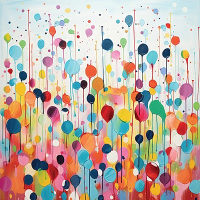 Abstract Dots by Sasha Robinson canvas print