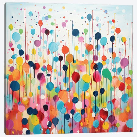 Abstract Dots Canvas Print #SRB249} by Sasha Robinson Canvas Art Print