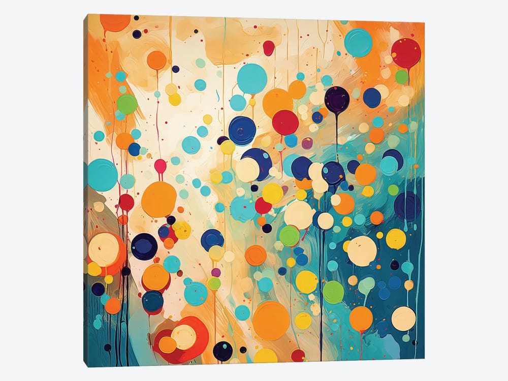 Yellow And Blue Abstract by Sasha Robinson 1-piece Canvas Art Print