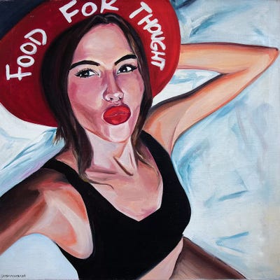 Hat by Sasha Robinson acrylic art print