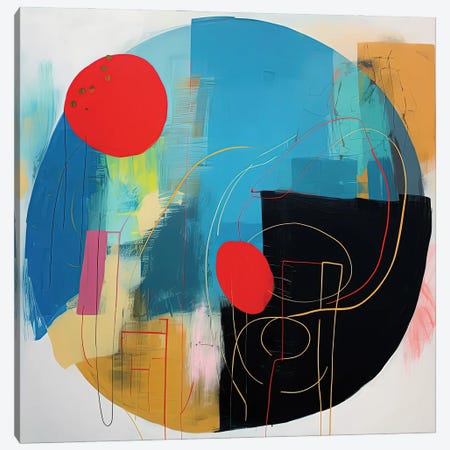 Magic Circle Abstract Canvas Print #SRB285} by Sasha Robinson Canvas Artwork