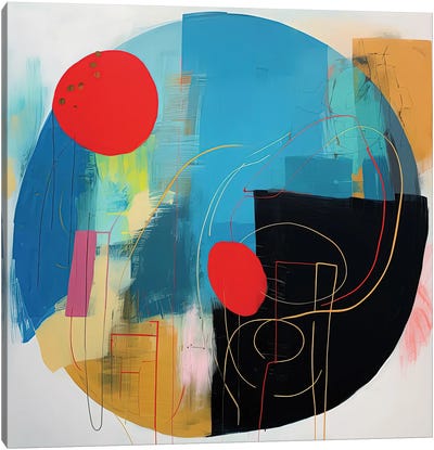 Magic Circle Abstract Canvas Art Print - Sasha Robinson