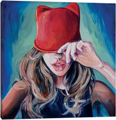 Little Red Riding Hood Canvas Art Print - Women's Empowerment Art