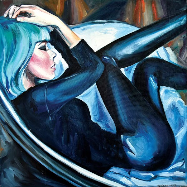 Black & White & Blue: Luna II by Sasha Robinson