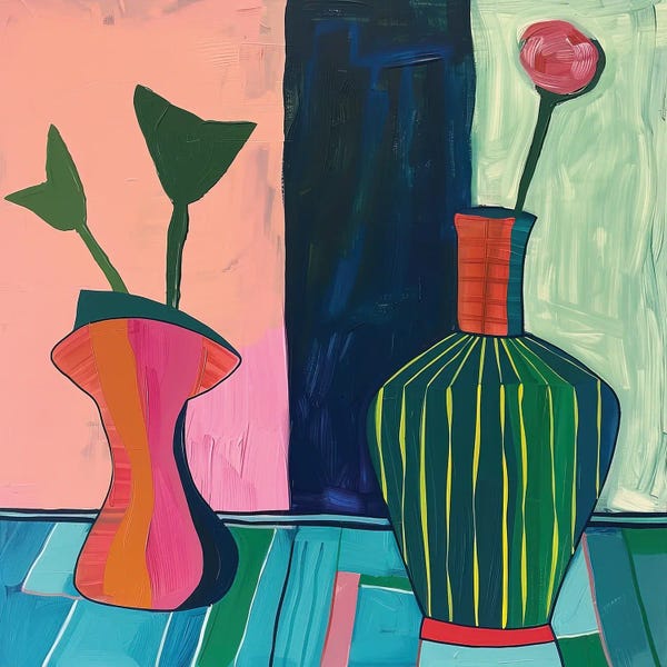 Sasha Robinson: Fauvist Essence Colorful Still Life by Sasha Robinson