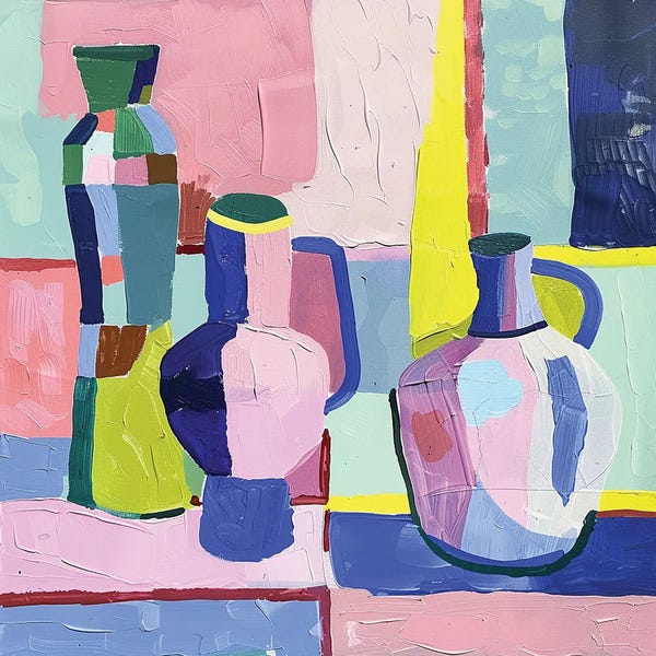 Sasha Robinson: Matisse's Palette Still Life In Pastels by Sasha Robinson