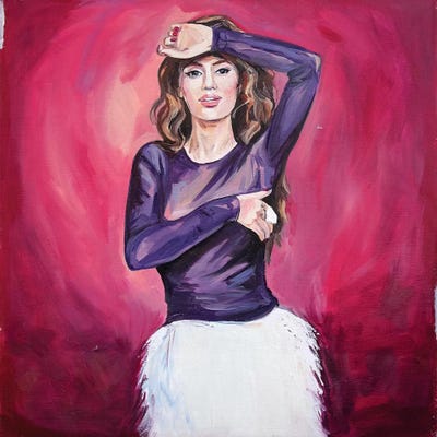 Pink Flamingo by Sasha Robinson framed canvas print