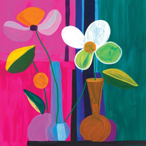 Botanical Still Life: Still Life Flowers In Vase by Sasha Robinson