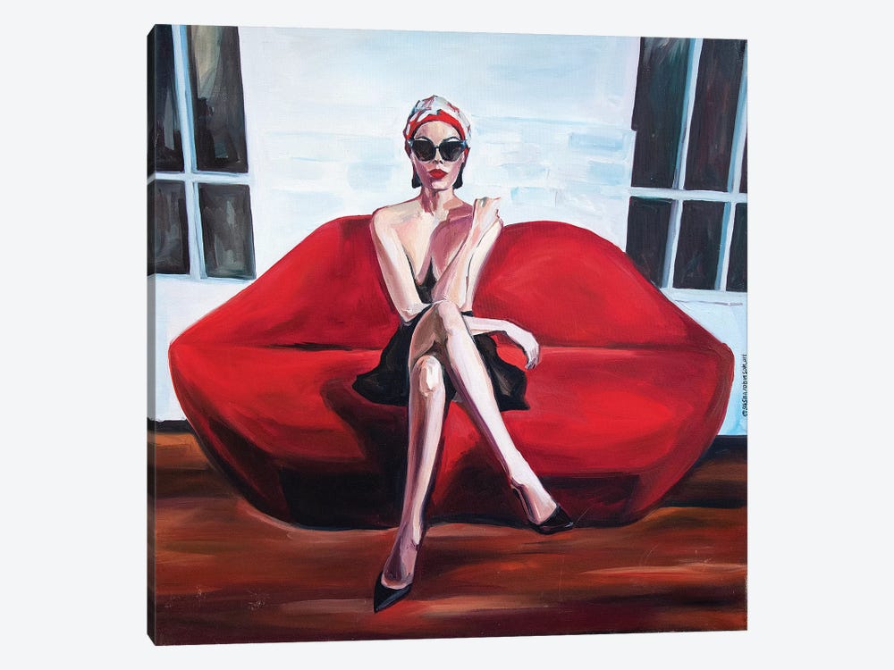 Red Sofa by Sasha Robinson 1-piece Canvas Art