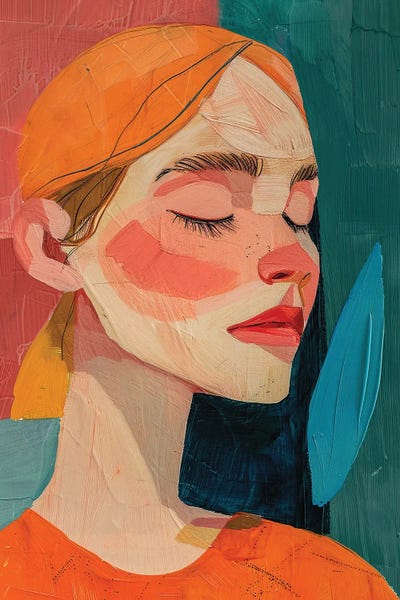 Mental Health Awareness: Emotional Woman Portrait by Sasha Robinson