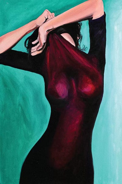 Women's Tops: Small Black Dress by Sasha Robinson