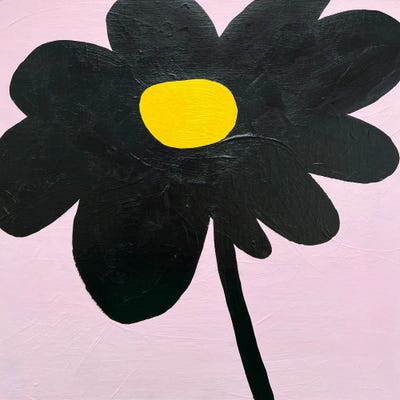 Black Flower by Sasha Robinson canvas print