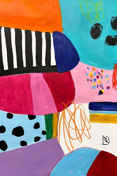 Sasha Robinson: Colorful Abstract Painting by Sasha Robinson